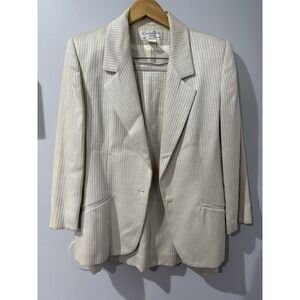 Vintage Christian Dior‎ Blazer Skirt Suit Womens  Set 90s Made USA Size 12